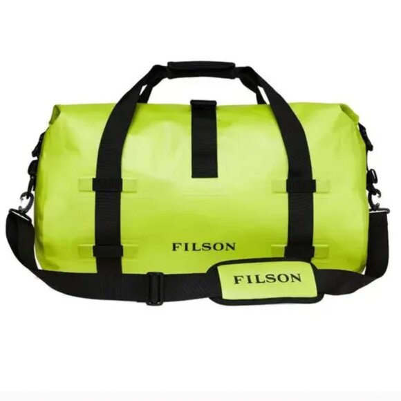 FILSON Waterproof Dry Duffle Bag  - Medium Laser Green NWT - Picture 1 of 9